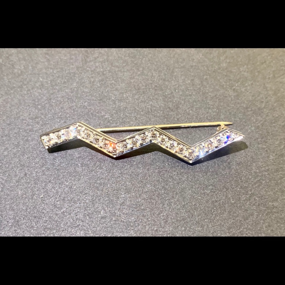 2X “HOST PICK” Extremely Rare Vintage Paloma Picasso Lightening Bolt Pin - Picture 2 of 3